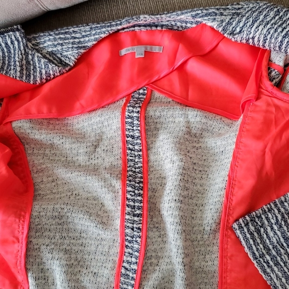 Gap Cotton Jacket with Side Pockets Blue & White like new Zipper front - Picture 6 of 8